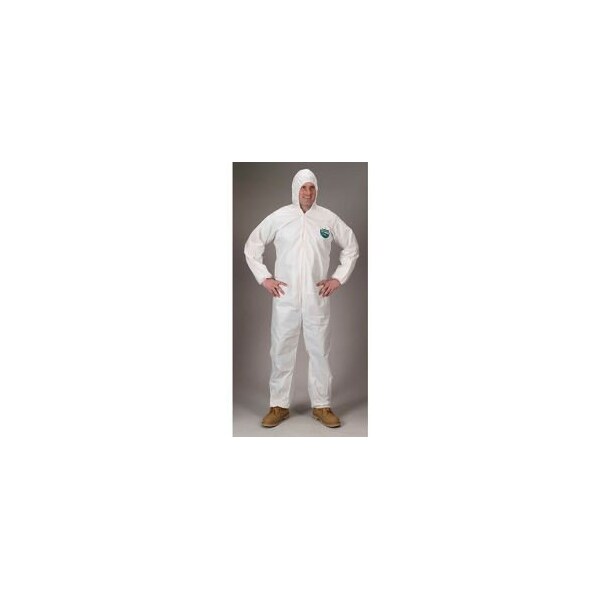 Lakeland Industries Lakeland Pyrolon Plus 2 Disposable FR Coverall 2XL, Hood, Elastic Wrists/Ankles, 25/Cas, 7428B CTL428-XL - main
